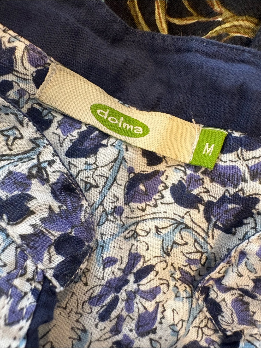 Beautiful Dolma Women’s Blue Floral Tunic/mini dress Size Medium - Picture 9 of 12